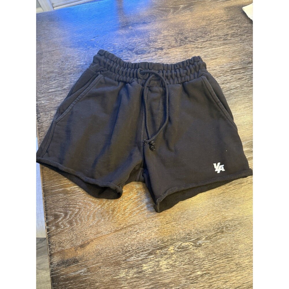 YoungLA Men's Bodybuilding French Terry Shorts (Black , Size Small)